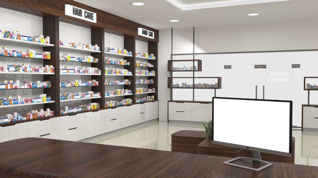 pharmacy shop furniture