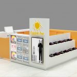 High quality mall T-shirt kiosk modern style design for clothes kiosk design