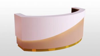 Modern beauty salon shop counter barber store reception desk