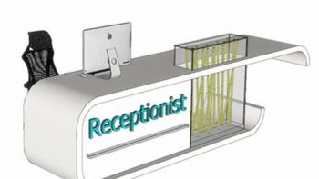 Modern style reception counter hotel front desk for sale