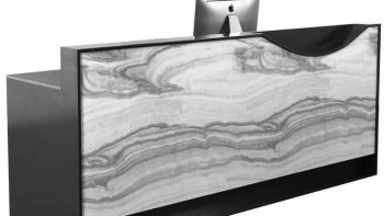 Customized 3d design service office reception front desk