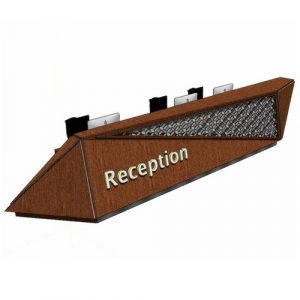 Unique style reception counter wooden front desk for sale