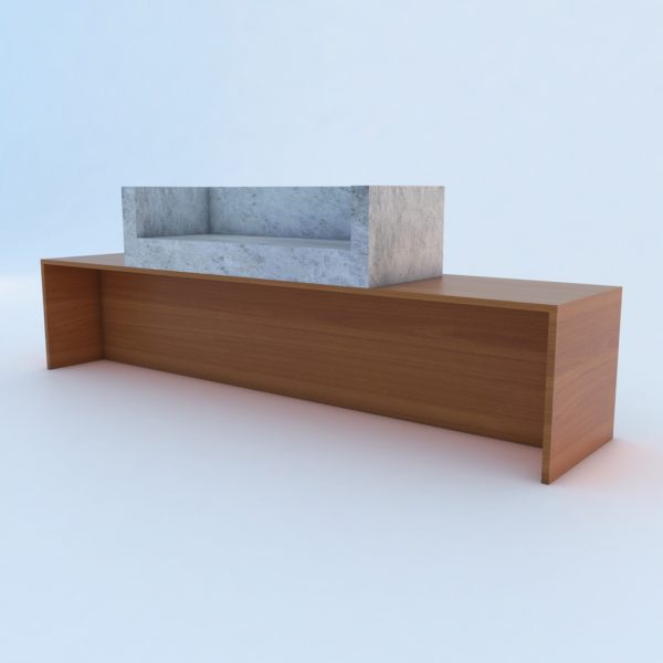 Customize size reception counter office front desk for sale - Image 3