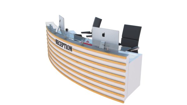 Good quality wooden material office desk reception counter - Image 5