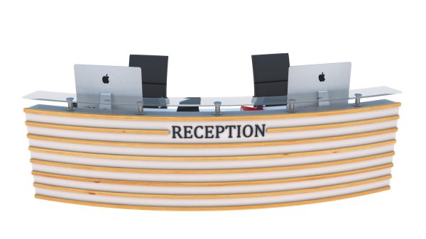 Good quality wooden material office desk reception counter