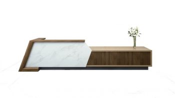 Useful hotel reception counter wooden front desk factory price