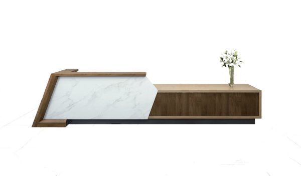 Useful hotel reception counter wooden front desk factory price