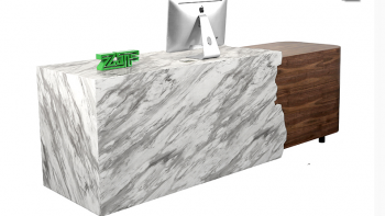High end service reception desk Cash desk laminate front desk for beauty salon