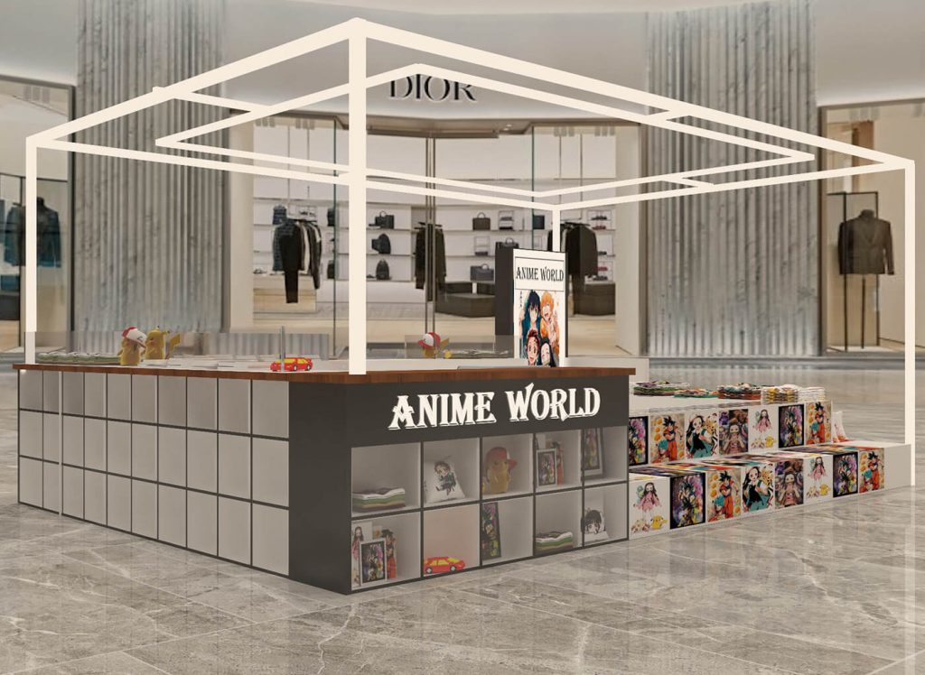 T-shirt modern store cabinet