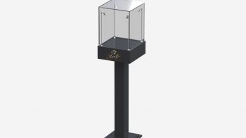 Museum display showcase jewelry glass display stand for sale