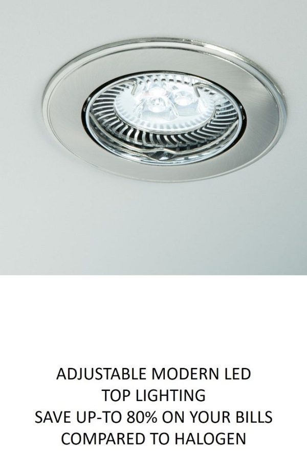 Aluminium Rotating Display Showcase With Storage & Top Section - Image 2