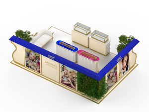 perfume mall booth