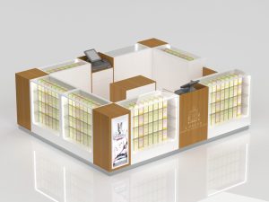 perfume glass display showcase