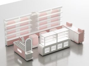 Cosmetic kiosk