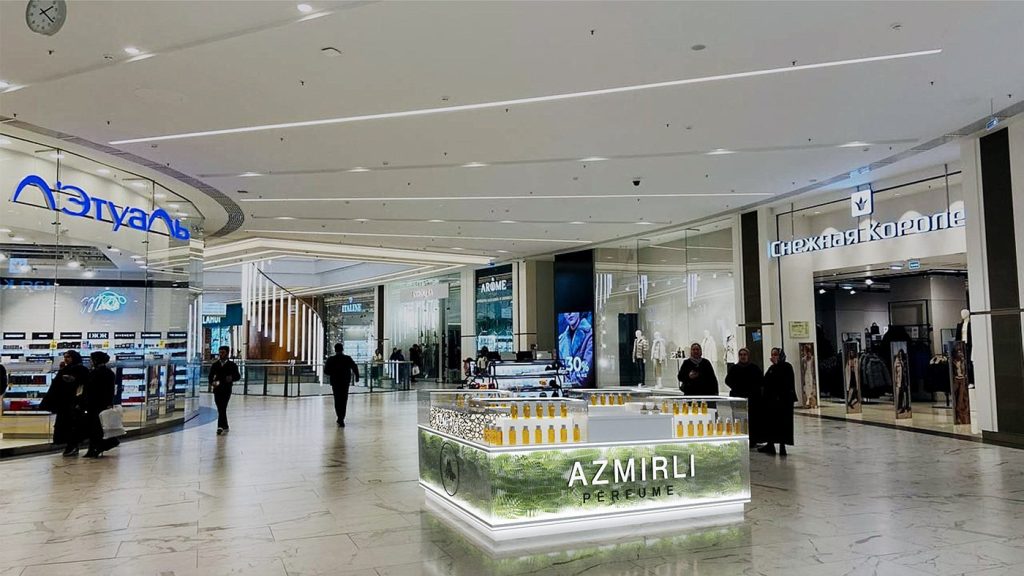perfume kiosk