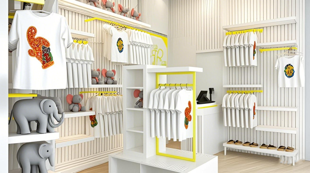 kids clothing shop fixture furniture