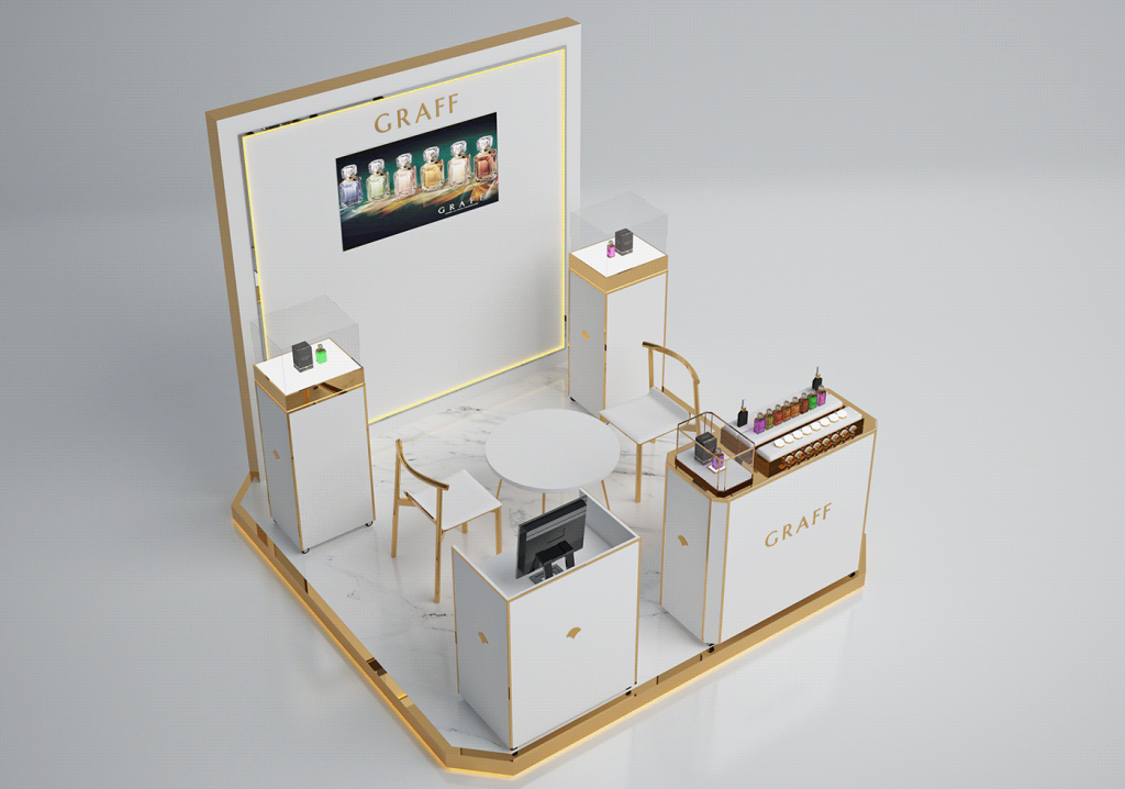 perfume kiosk