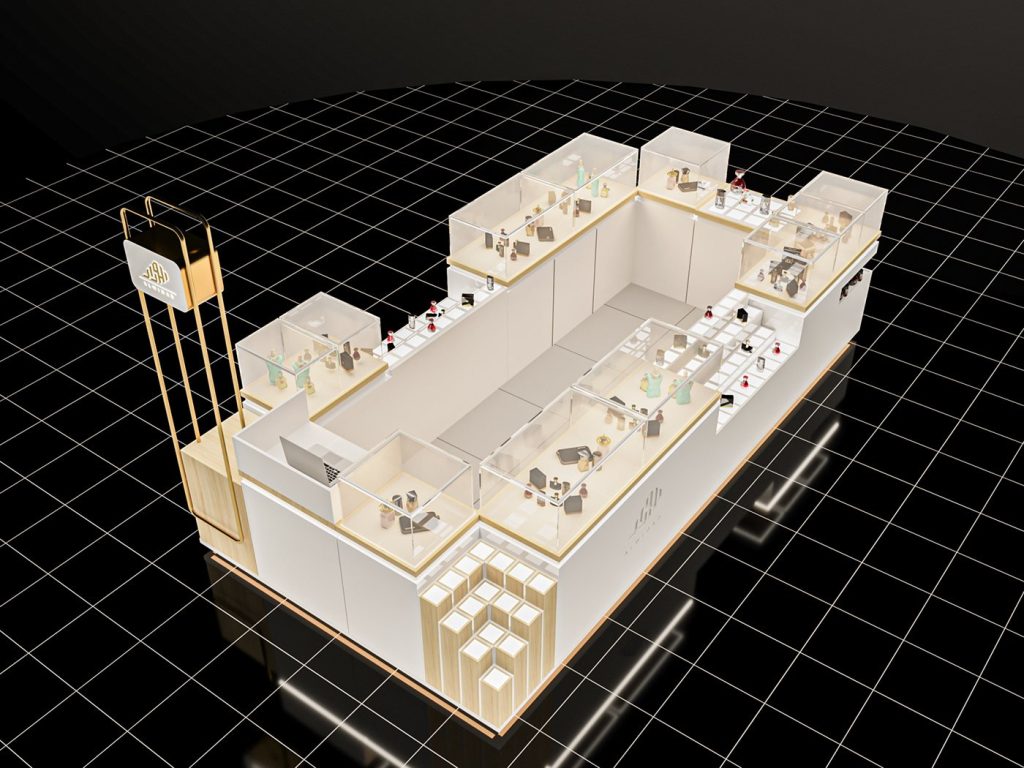 perfume kiosk