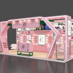 perfume display kiosk