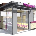 outdoor yogurt kiosk