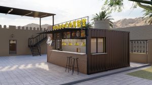 outdoor juice kiosk