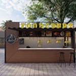 outdoor juice kiosk