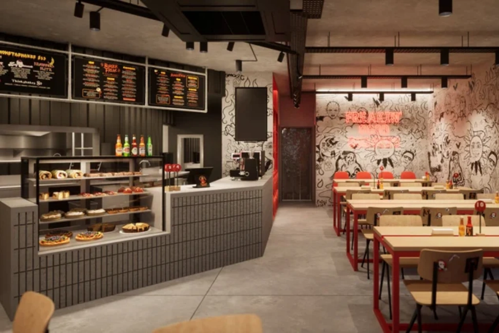 burger store