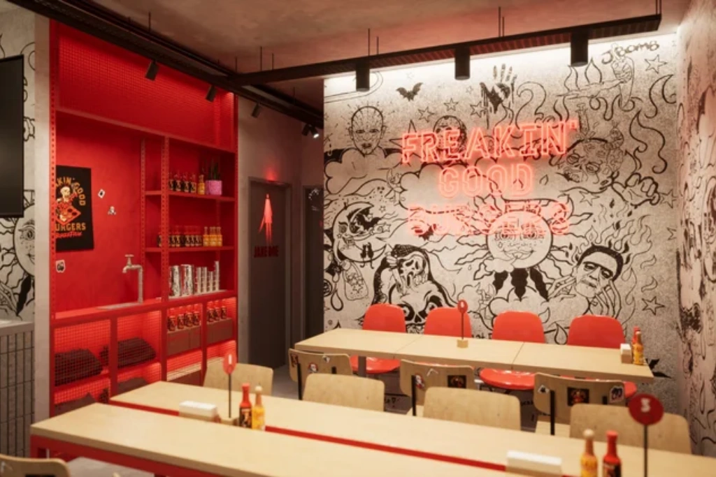 burger store