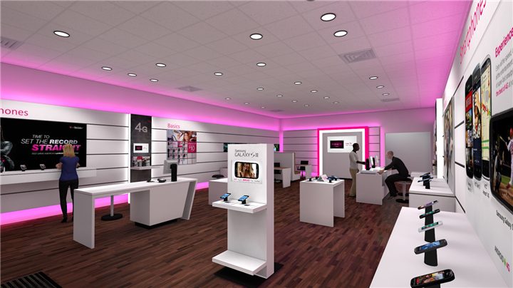 cell phone store display