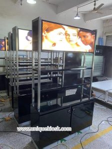 cosmetics shelving