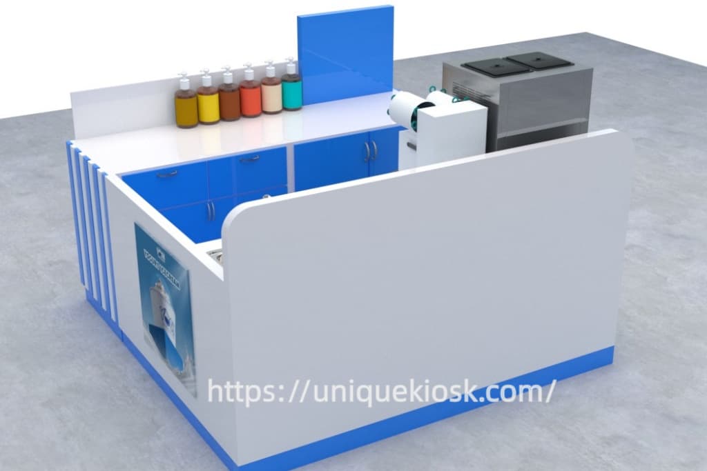 frozen yogurt kiosk