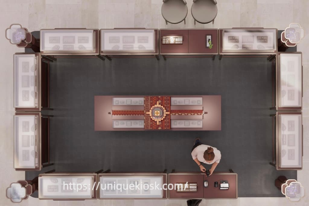 jewelry display showcase
