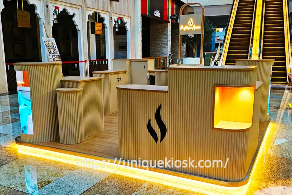 perfume kiosk