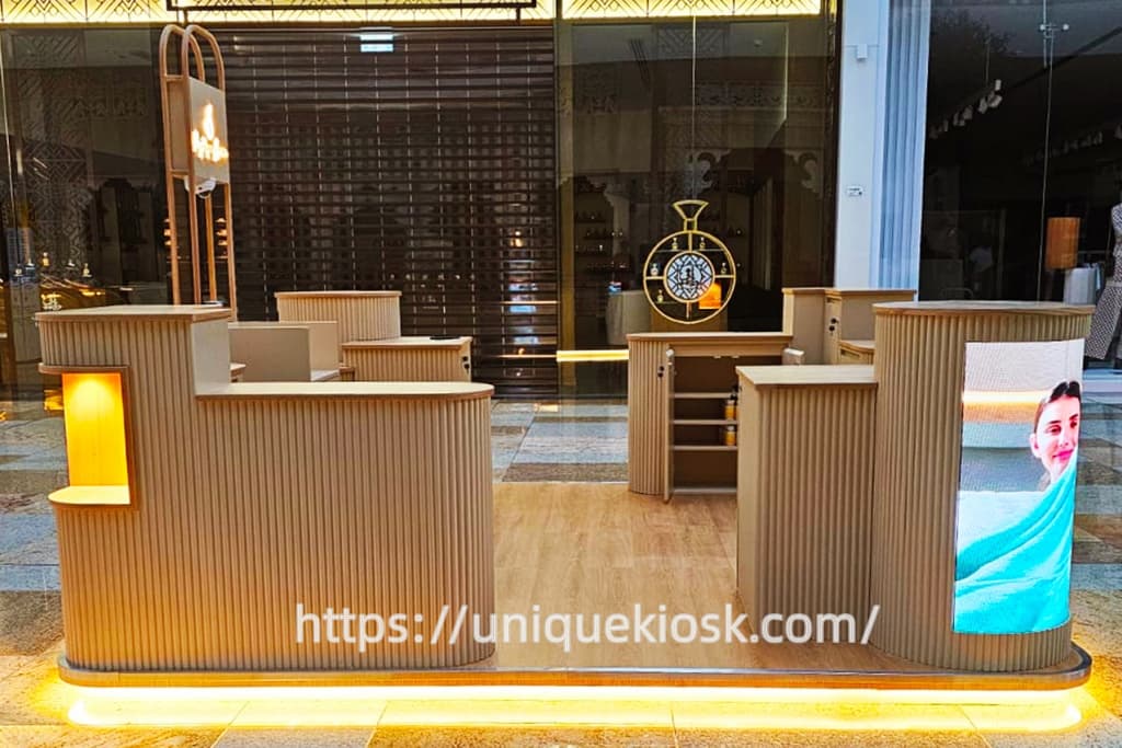 perfume display booth