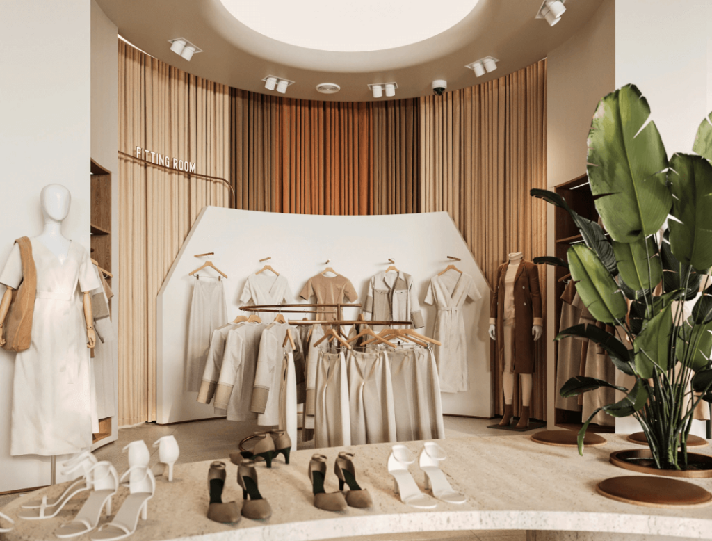 clothing shop furniture