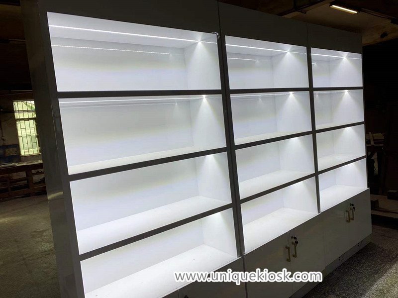 cosmetic shelving