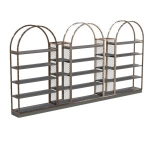 Metal display shelving