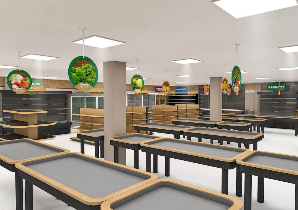 supermarket stand