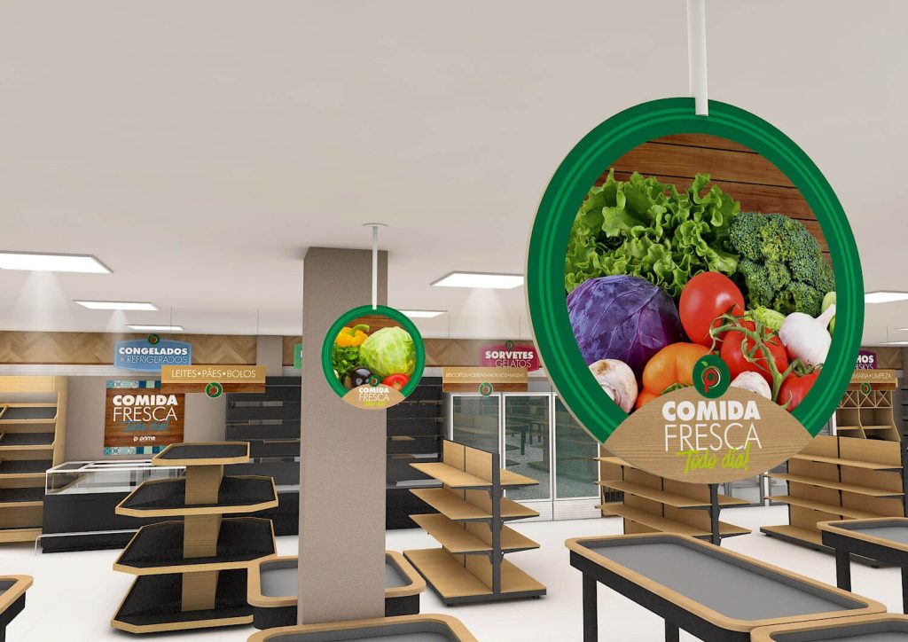 supermarket display shelving
