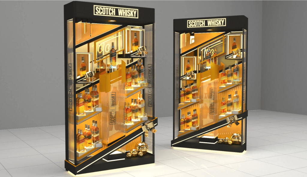 wine store display