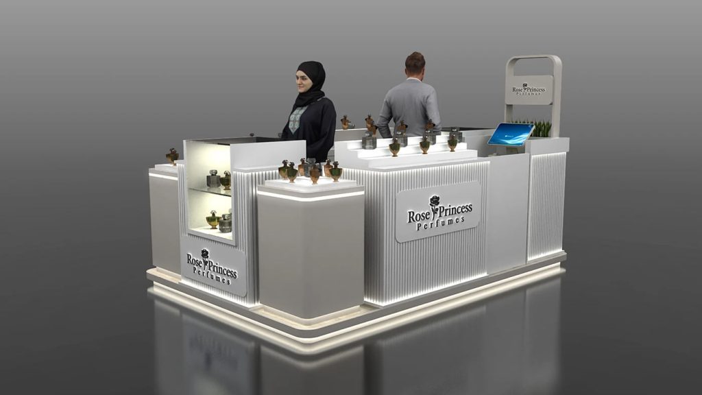 perfume kiosk