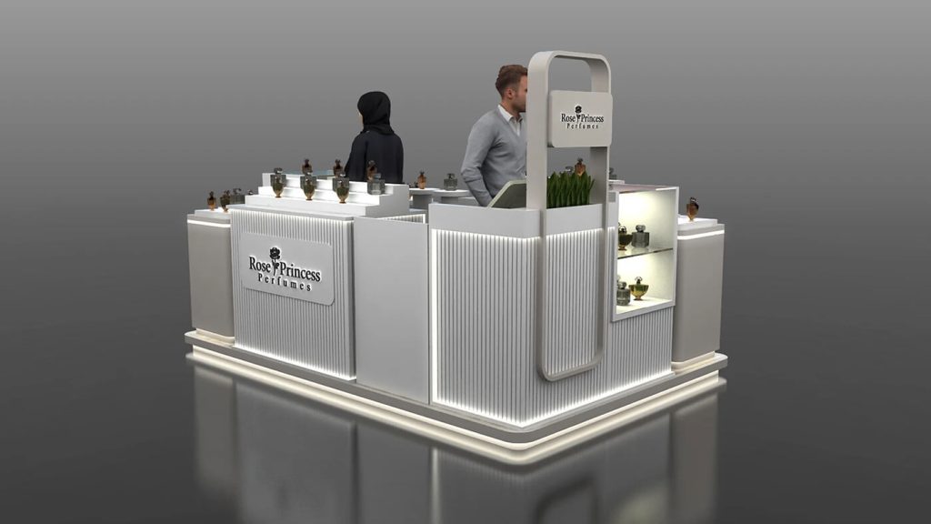 perfume kiosk design