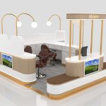 eyebrow threading kiosk